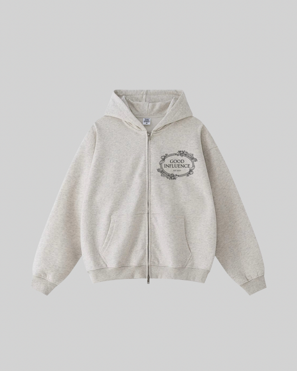 CLASSIC ZIP UP JACKET - OATMEAL