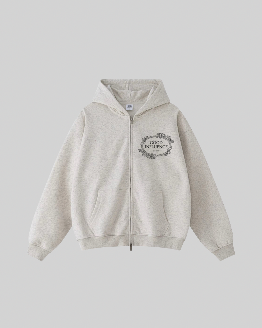 CLASSIC ZIP UP JACKET - OATMEAL