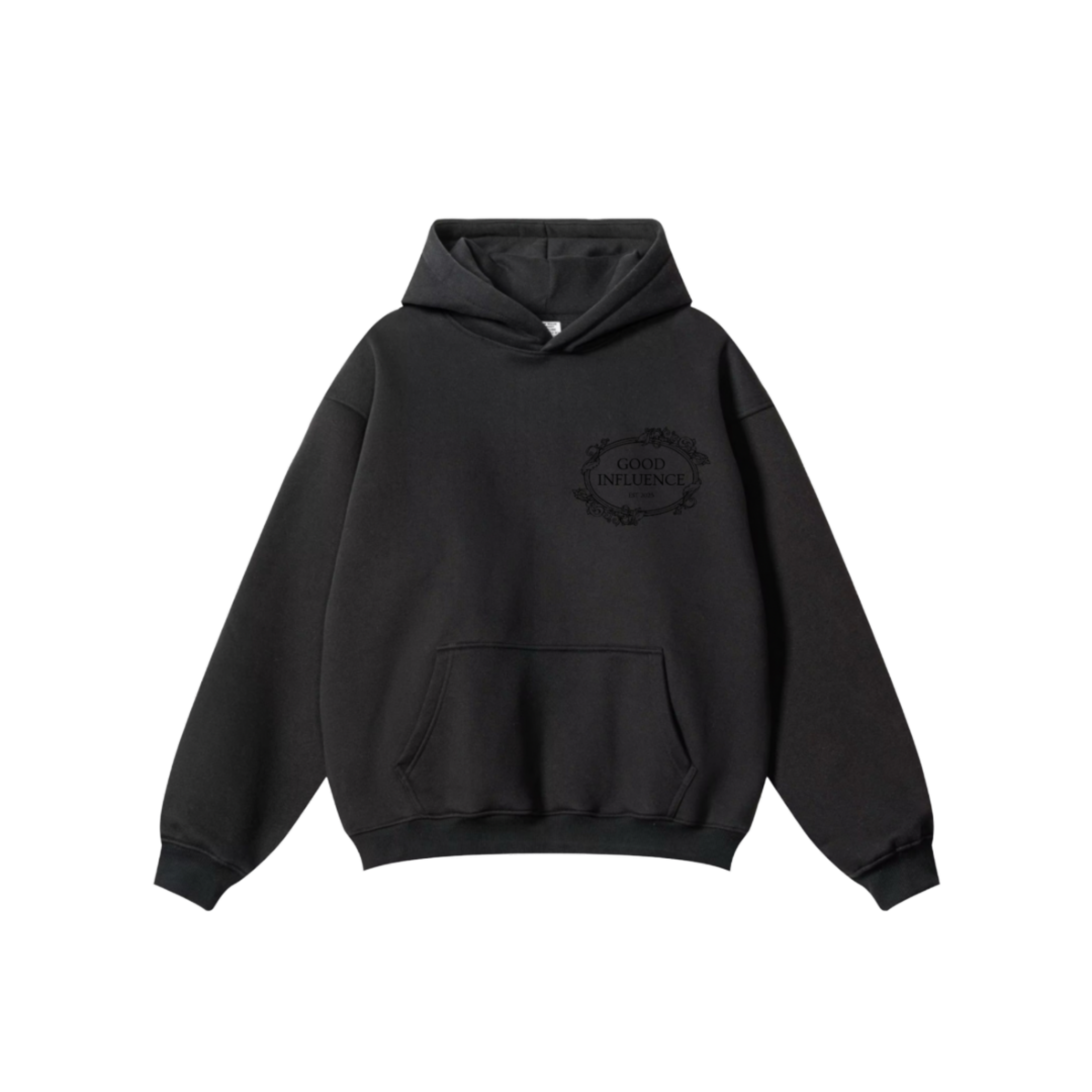 CLASSIC FRENCH TERRY HOODIE - BLACK