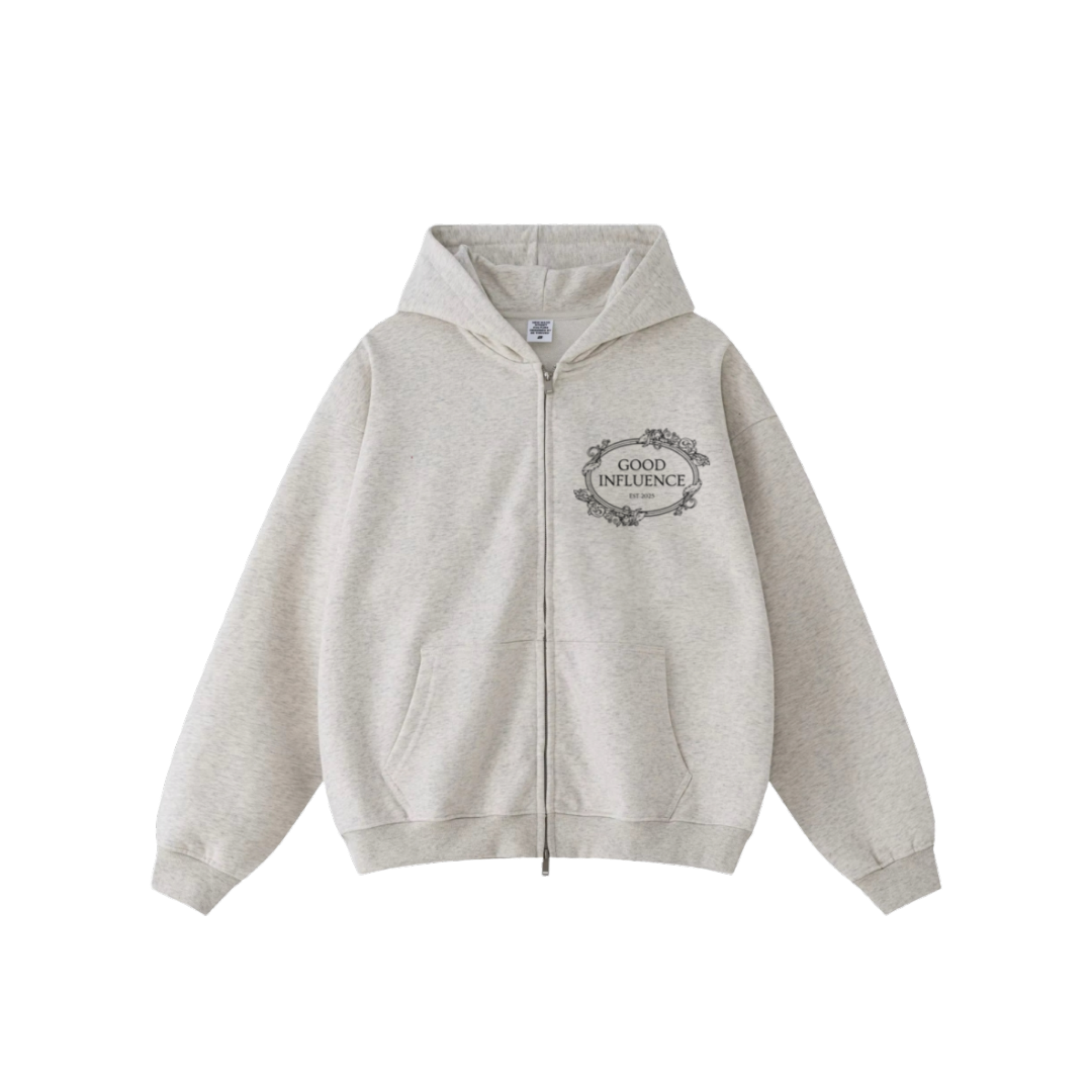 CLASSIC ZIP UP JACKET - OATMEAL