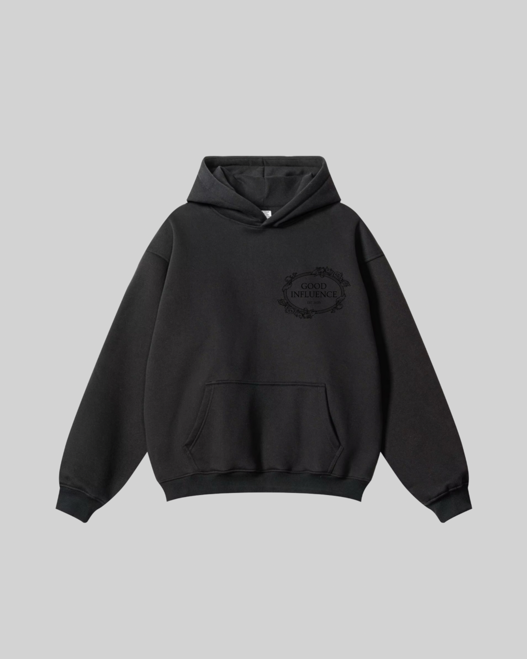 CLASSIC FRENCH TERRY HOODIE - BLACK